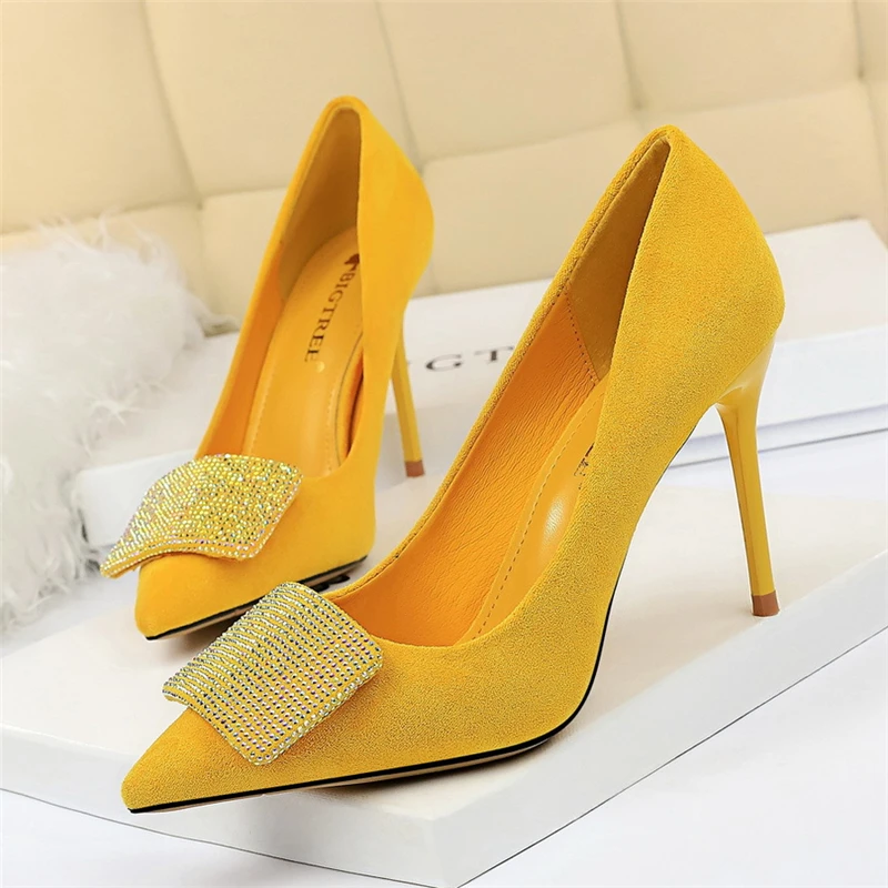 

Square Rhinestone Wedding Bridal Pumps Bride Shoes Women Heels