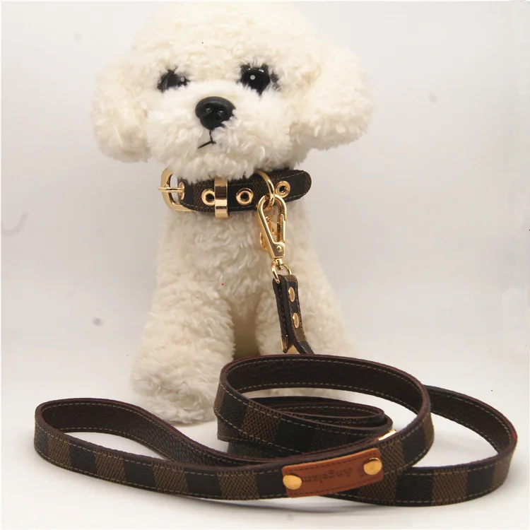 

2021 hot sale popular leather pet collar dog leash