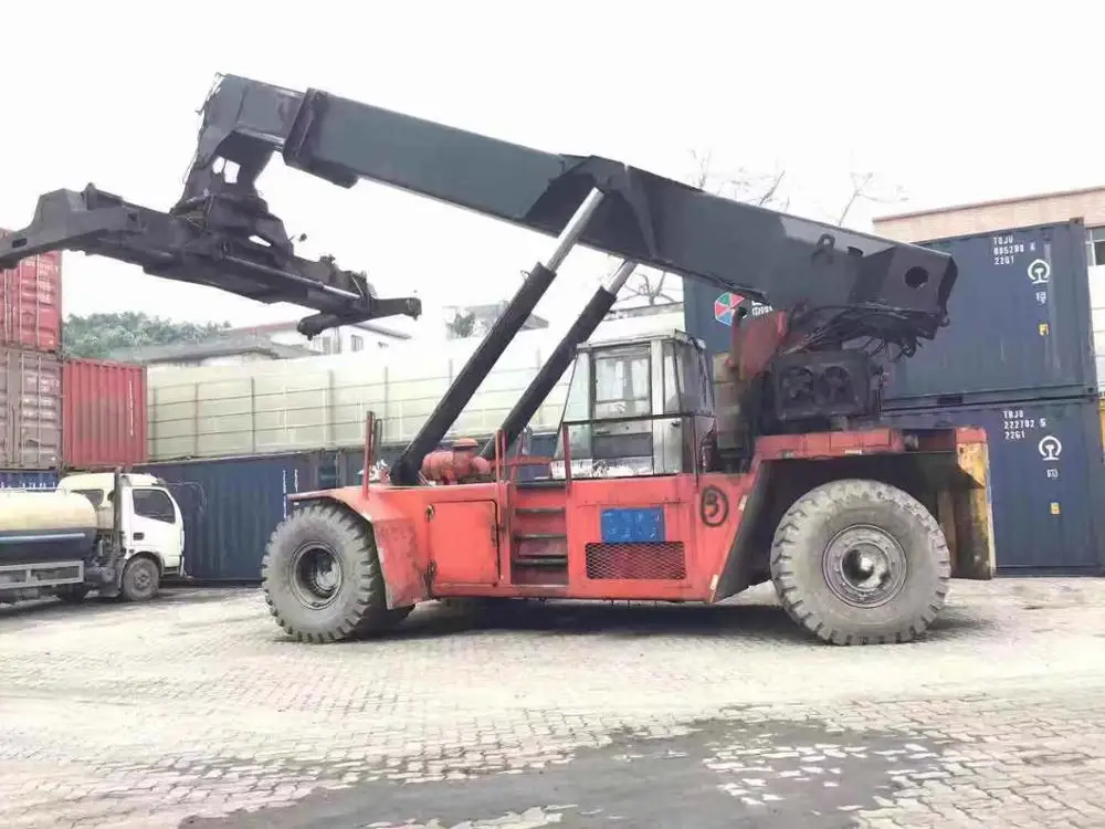 
USED KALMAR 45T 42T DRD450 DRD420 REACH STACKER USED STACKING MACHINE SHENGWEI 25T 35T 42T 45T FOR SALE 
