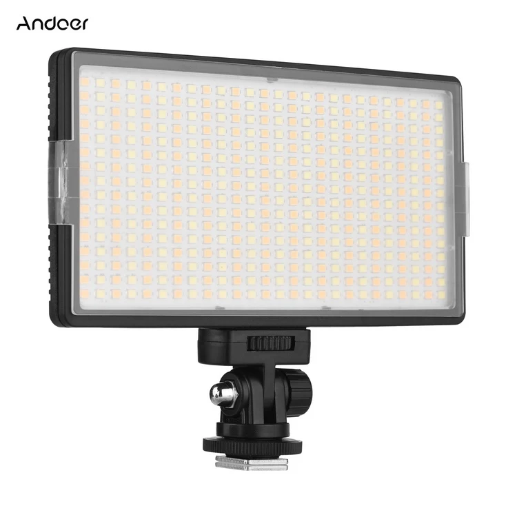 

416PCS LED Video Light 3200-5600K On-Camera Photography Light Panel, Black