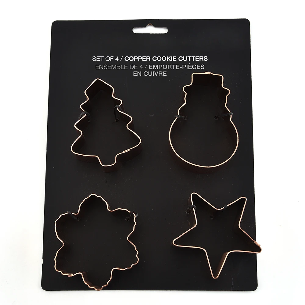 
Christmas Food Grade Stainless Steel Christmas Cookie Cutter Set,Cookie Mould Set of 4 