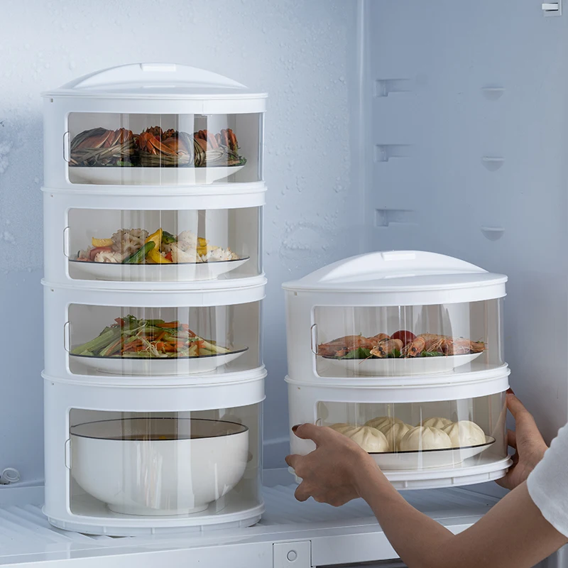 

Keep Out Flies, Bugs, Mosquitos Reusable Durable Expandable Plastic Lid Leftover Large Hot Selling Food Cover Umbrella Tent, White