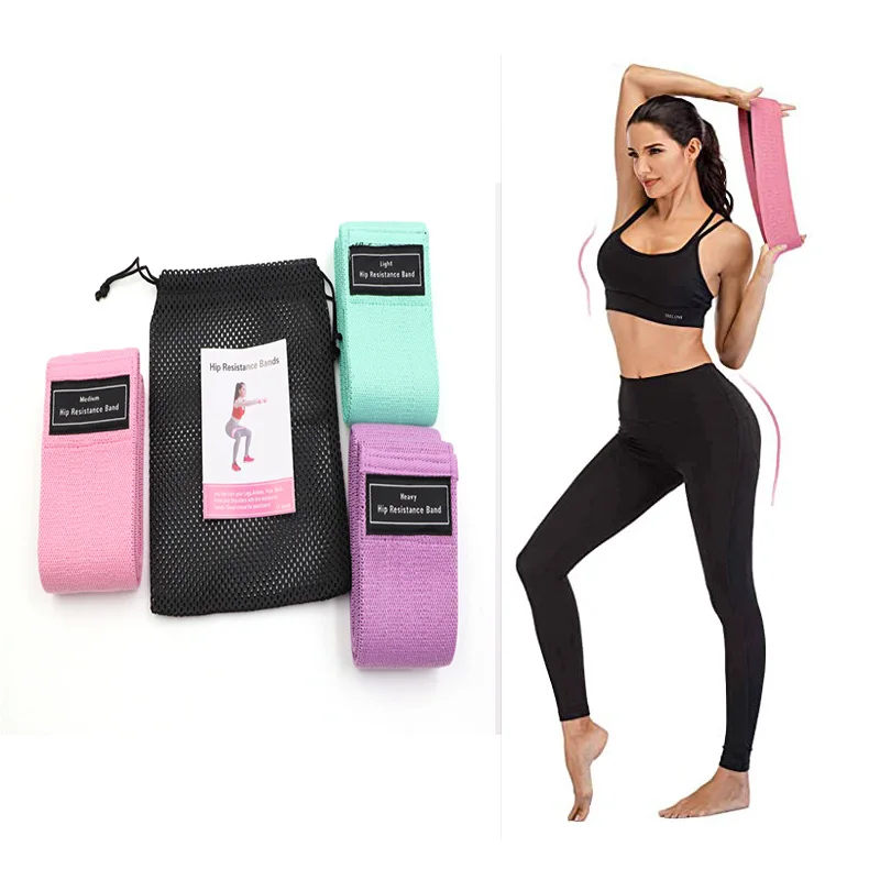 

Wholesale custom fabric elastic polyester resistance bands
