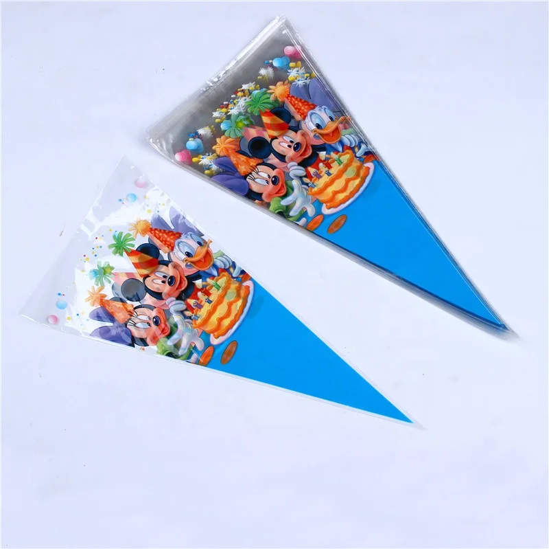 Large Cone Cellophane Bags 7x15 Inches 200 Pcs Plastic Popcorn Cone