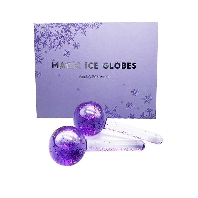 

Wholesale OEM Packaging Private Label Magic Cold Roller Cooling Ice Globes for Face, Blue