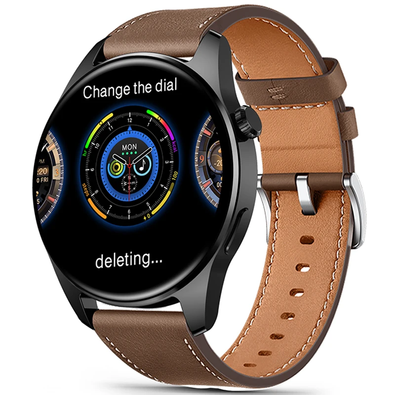 

VALDUS Scratch Resistant Glass NFC Access Unlocking Wearable Devices Built in Accurate Compass Fashion Smart Watch HK4 H