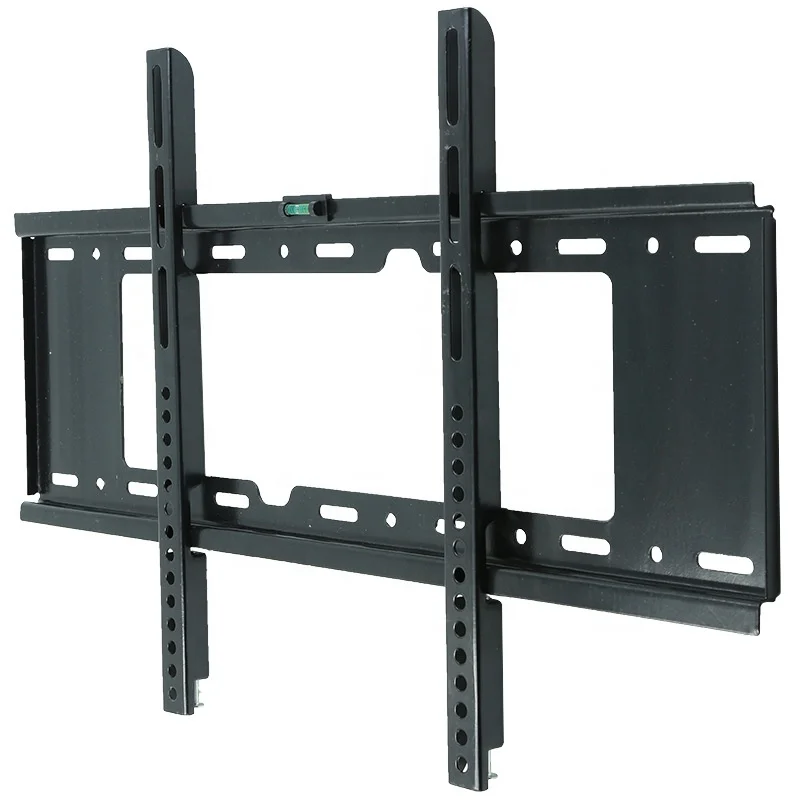 

Universal LED LCD flat panel TV Wall Mount Bracket durable monitor modern living room cabinet screen steel metal stand display, Black