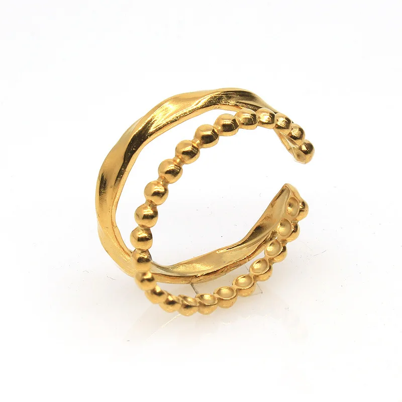

Vintage Trendy 2021 Snake Star Heart Hip Hop Couples Open Adjustable Men Stainless Steel Hollow Rings