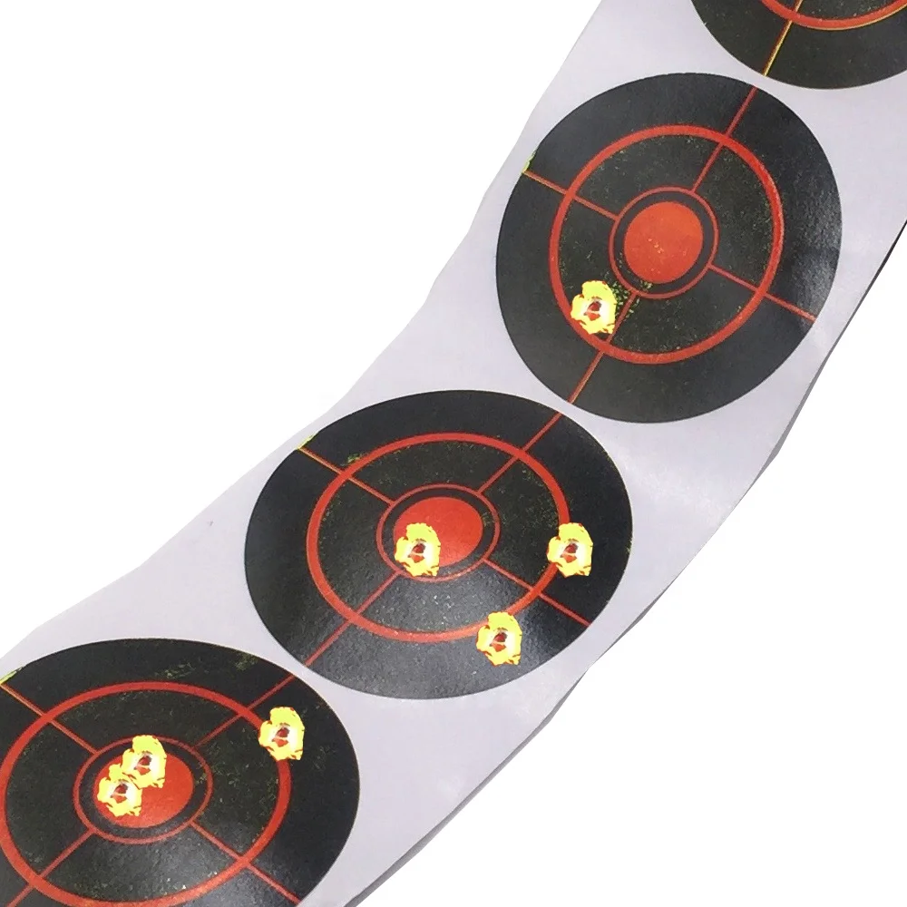 

3inch 200pcs/roll FOYOTO Yellow Airsoft Splatter burst Target paper Multicolored shooting targets See Your Hits Instantly