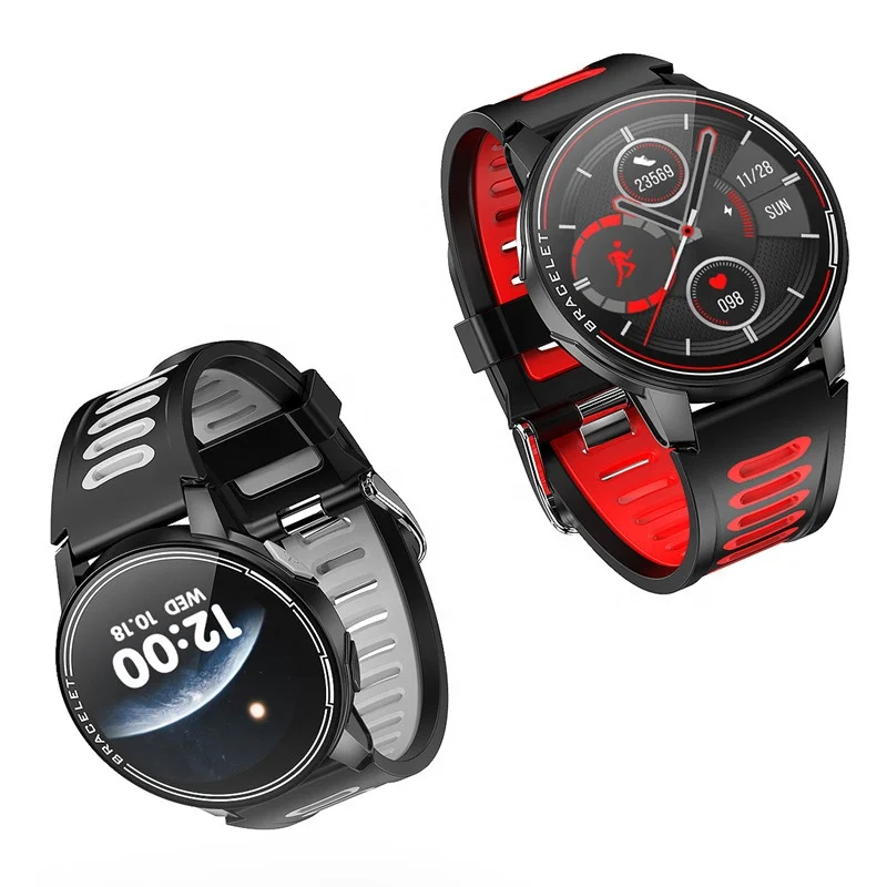 

L6 Dropship IP68 Waterproof Fitness Sport Heart Rate Blood Pressure Tracker Android Smart Watch