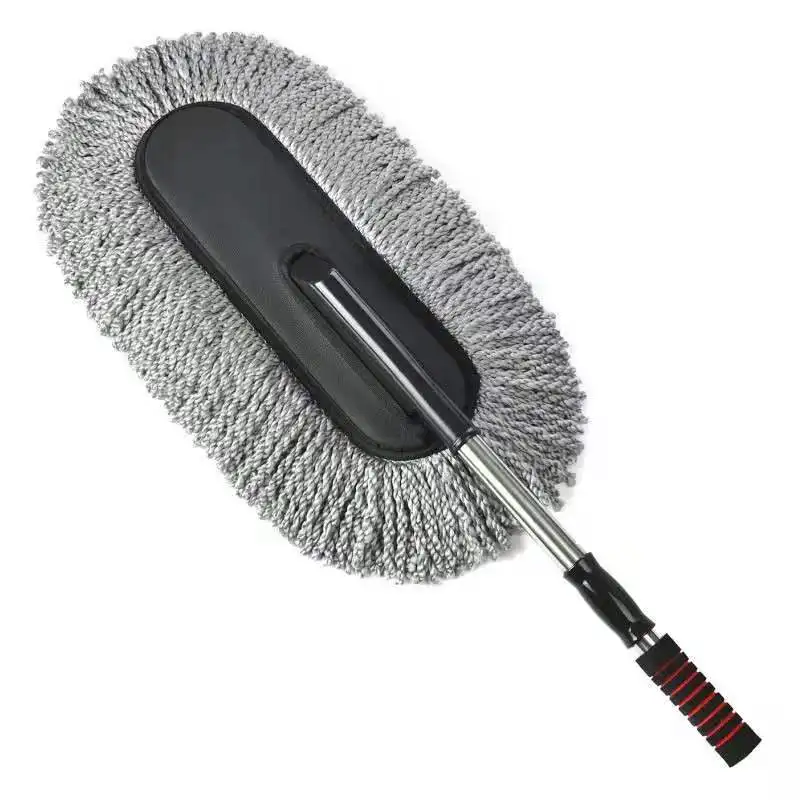

Multifunction car cleaning brush r microfiber flexible car duster with plastic handle