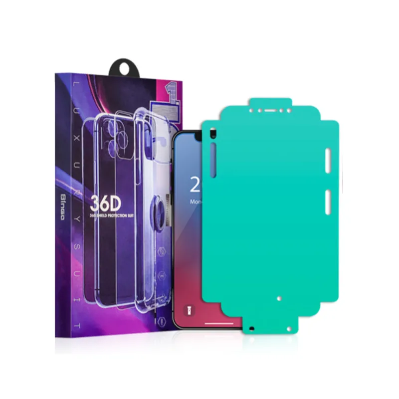 

5 in 1 Hydrogel tpu screen protector for iphone 11 12 13 Samsung huawei vivo mobile screen protector film phone case holder