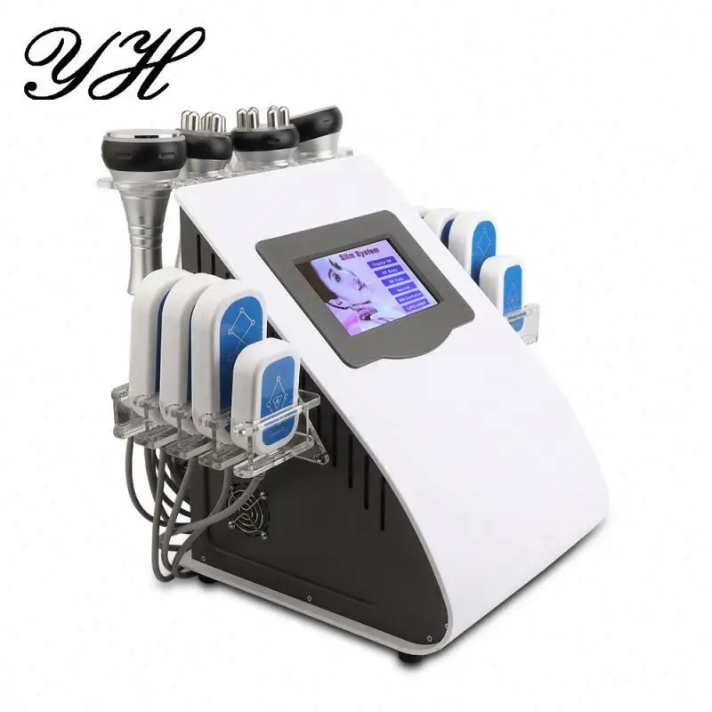 

Portable liposuction 6 in 1 ultrasonic cavitation machine, White and blue