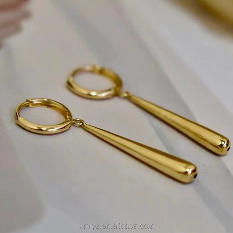 

Certified 18K Gold Suolong Earring With Same Kind Au750 New Men's And Women's Same Handsome Elegant High-End Hot