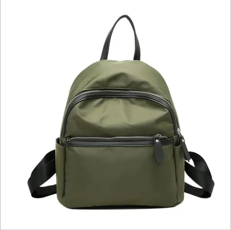 

Women Korean Fashion Design Travel Nylon Light Water-proof Small Rucksack Navy Green Black Backpack