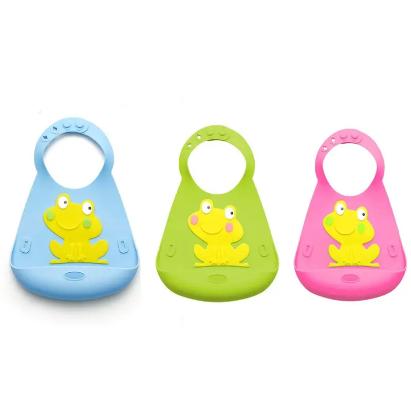 

Factory Direct High Quality Bpa Soft Material Adjustable Soft Bib Silicone Printed