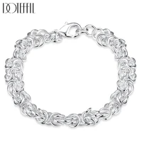 

Lucky Charm 925 Silver Geometric Chain Accessories Women Bracelet