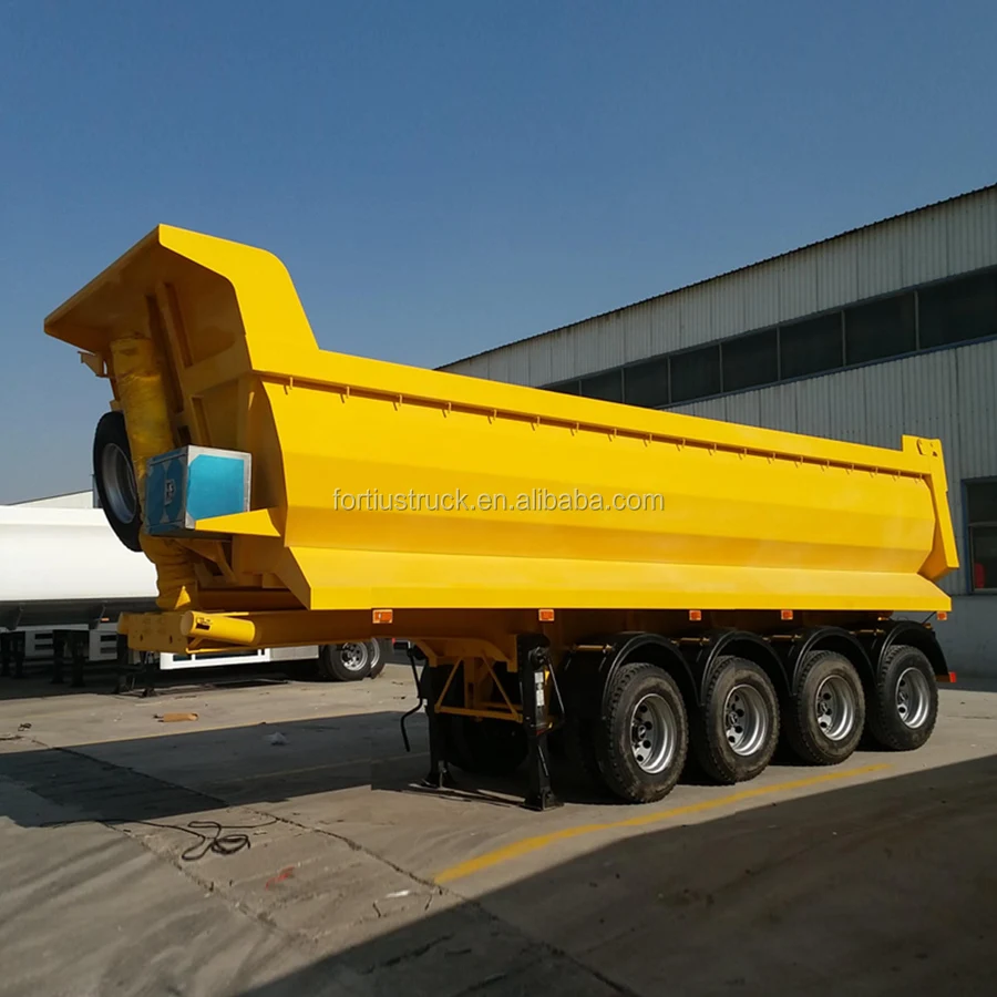 4 bpw 轴 u 形自卸半挂车 cimc/sinotruk 低价高品质采矿项目