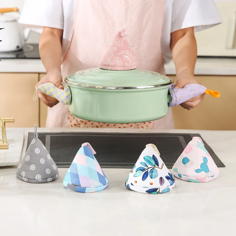 

Household cotton non-slip anti-scalding clip oven mitts kitchen cooking pot cover slip insulation clip