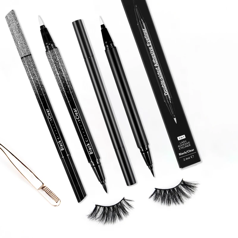 

waterproof eyeliner glue pen cosmetics oem colorful adhesive eye liner cake eyeliner, Multi-colored