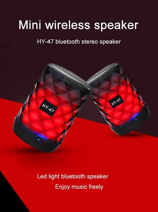New product ideas 2020 trending products car outdoor sport portable wireless led light colorful mini boombox bluetooth speakers - ANKUX.COM