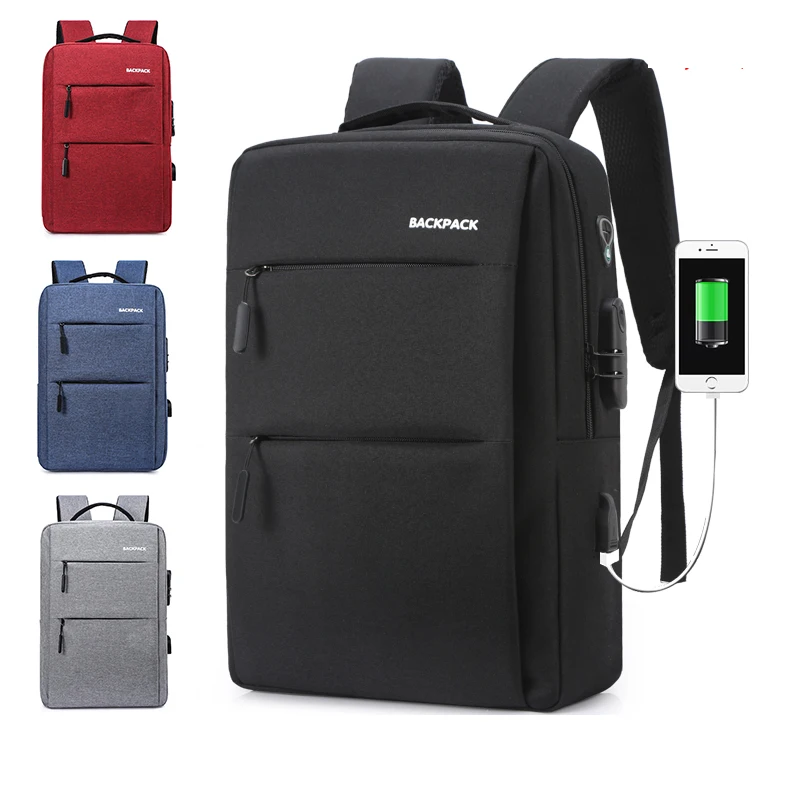

OMASKA custom backpack Casual Backpacks school bags bolsa business laptop with usb, Gray/blue/black/red