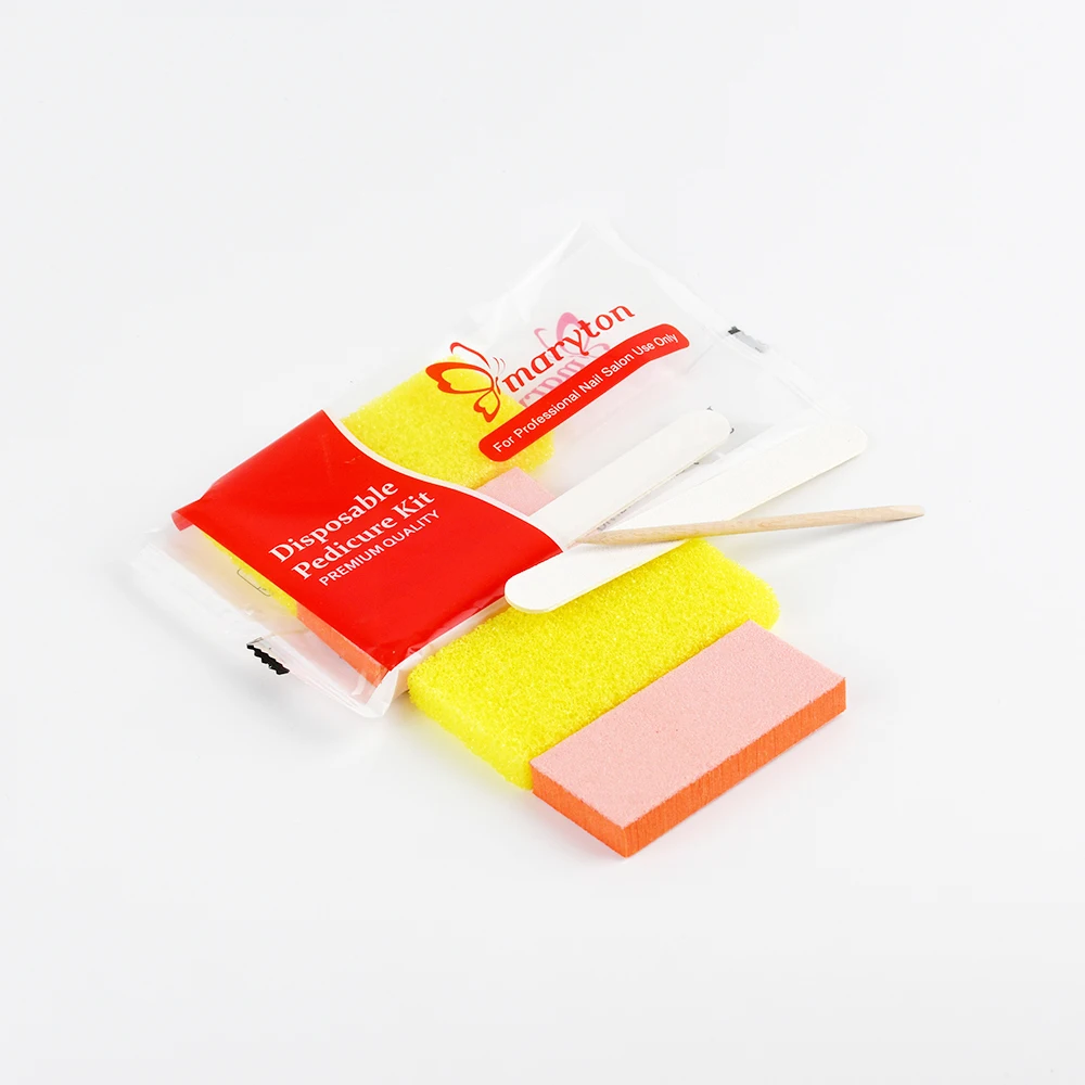 

Fast Shipping 200Sets/inner Case Professional Manicure Tools 4 Pcs Pedicure Kit For Salon, Yellow