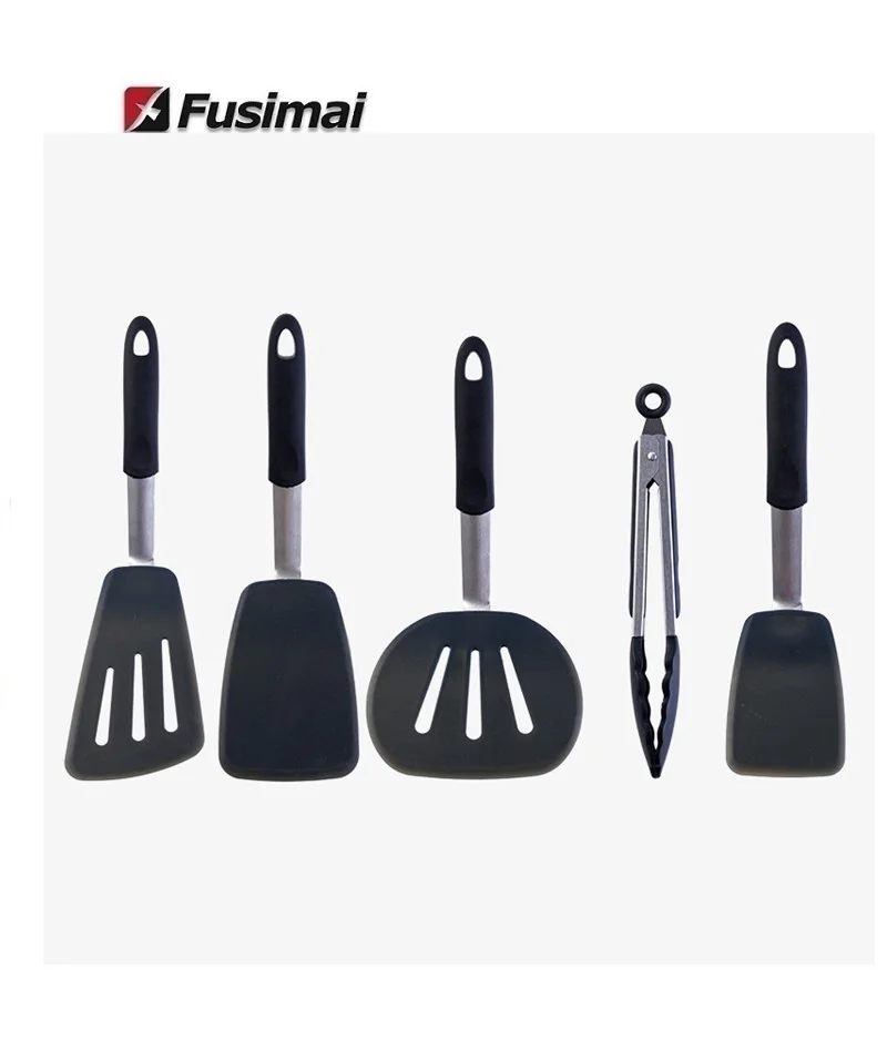 

Fusimai Nonstick Kitchen Utensil Cooking Soup Spoon Utensils Appliances Creative Steak Silicone Spatula