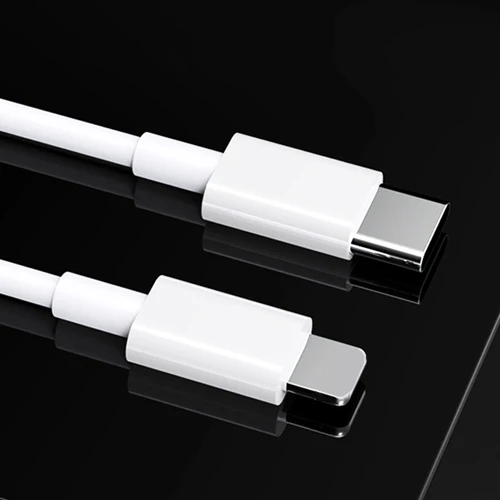 

Free Shipping PD Fast Charge 18W USB Cables pd Type C Charging Charger Cables for 8Pin port device, White