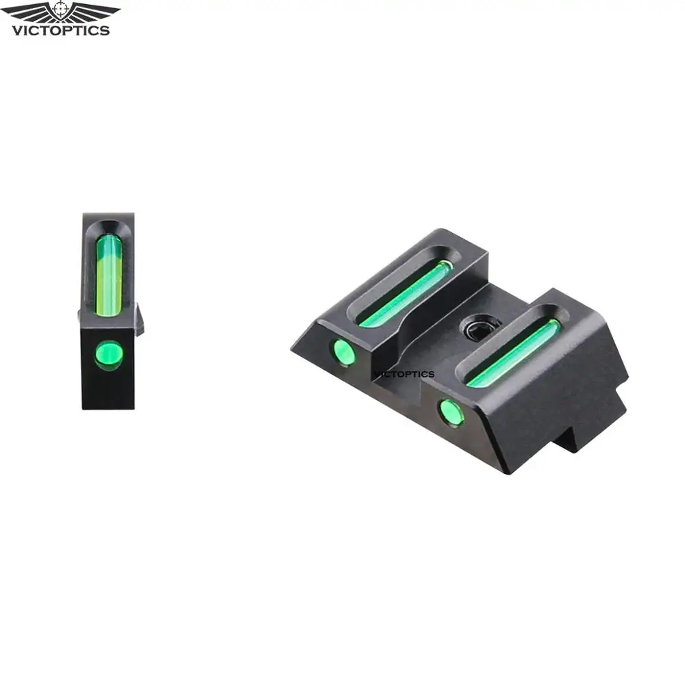 

Glock Handgun Pistols Gun Red Green Front Rear Fiber Optic Sight Set