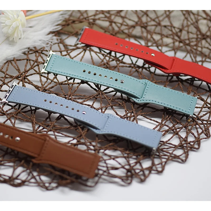

blank bands sublimation for brown apple band genuine leather watch strap quick release, Optional