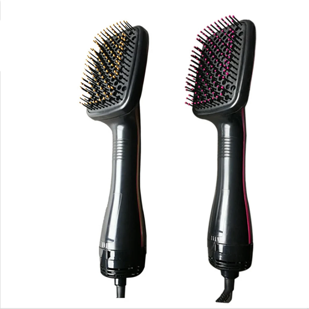 

OEM Electric Hot Air Comb Multifunctional Wet and Dry Combs Cepillo Alisador Hairdressing Tools Hairdryer 2 In 1 Hair Blow Dryer