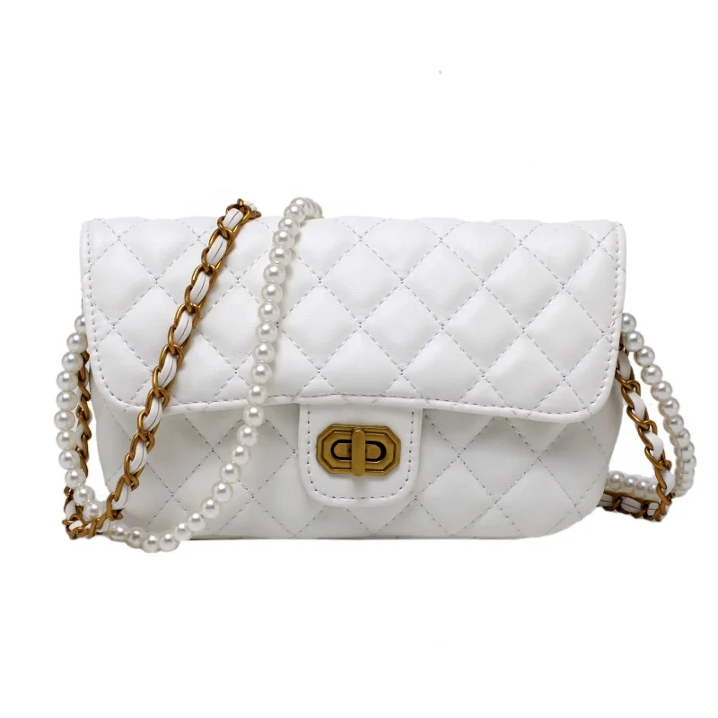 

Dropshipping PU Leather New Model Ladies Bag Cross Chain Shoulder Coin Purse Summer Women Fashion Trending Shoulder Bags