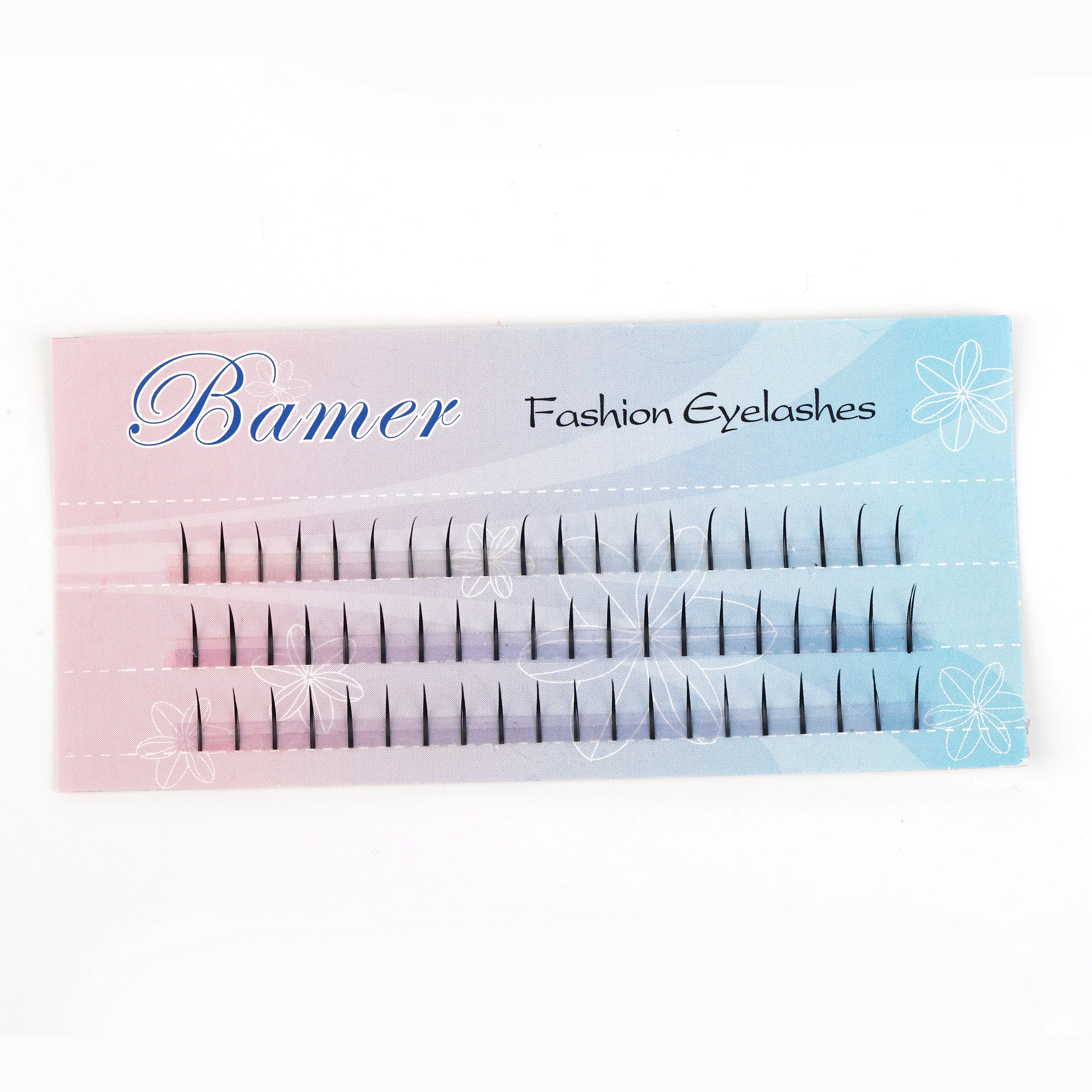 

Hot sale premade 10d clear band long fake eyelashes extension