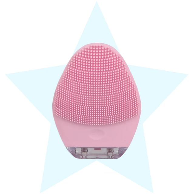 

Electric Deep Cleaning Silicone Brush Facial Pore Cleaner Massage, Pink