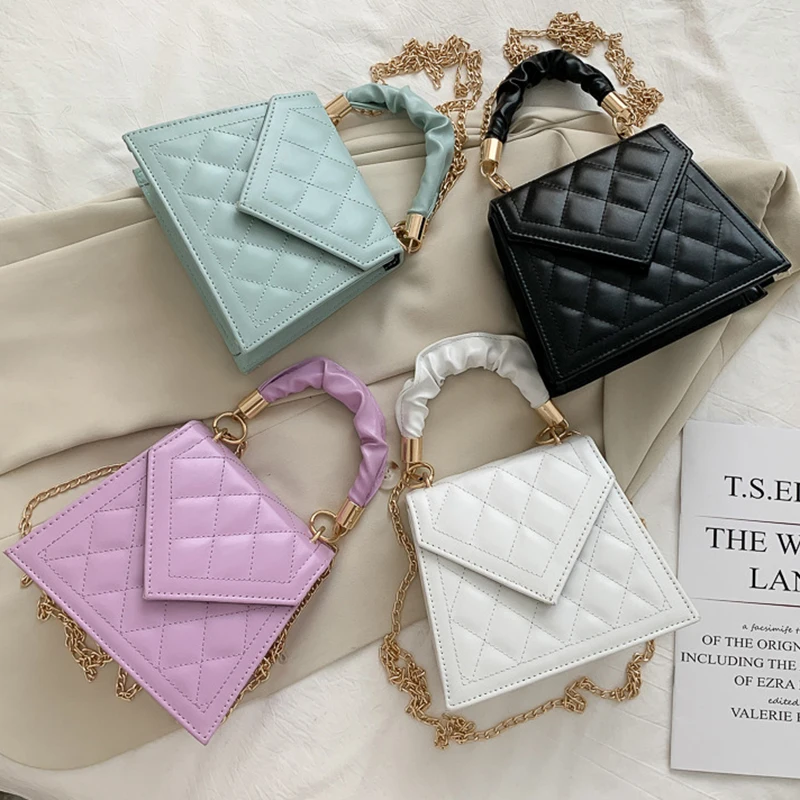 

Twinkle Folds Handbag 2021 The New Chain Fashion Crossbody Bag Small Women Hand Bags Shoulder Bags, As picutre