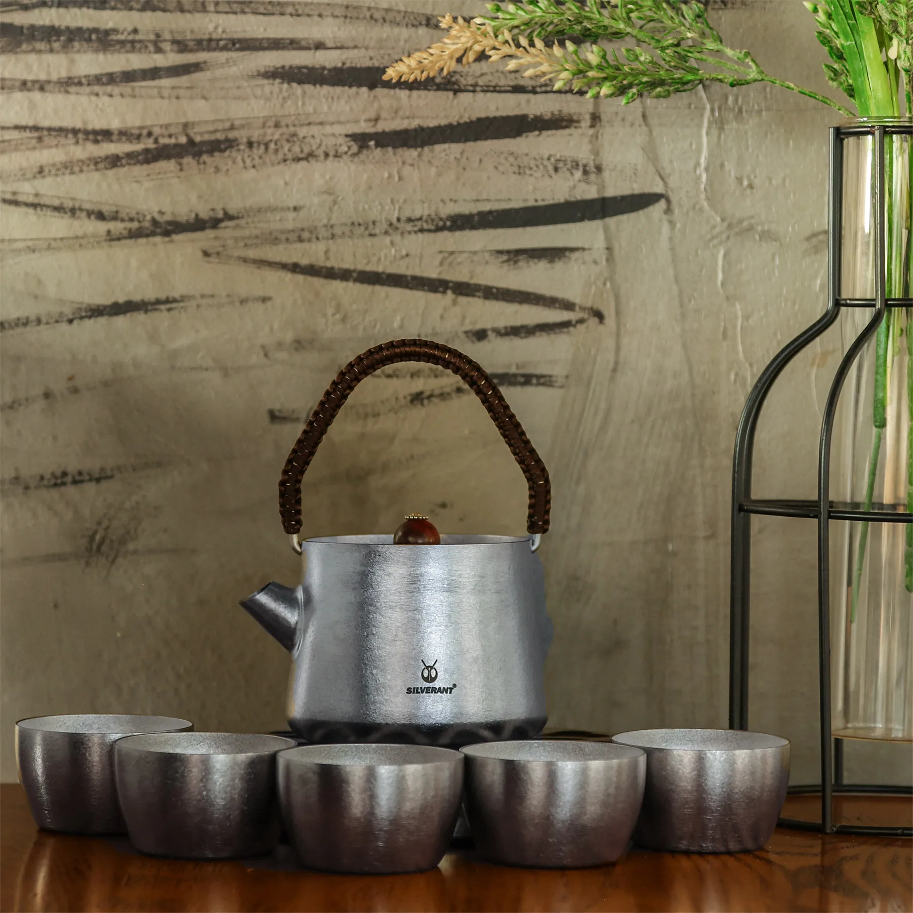 
Chinese Kung Fu Tea Set Titanium Gift Box New Technology 