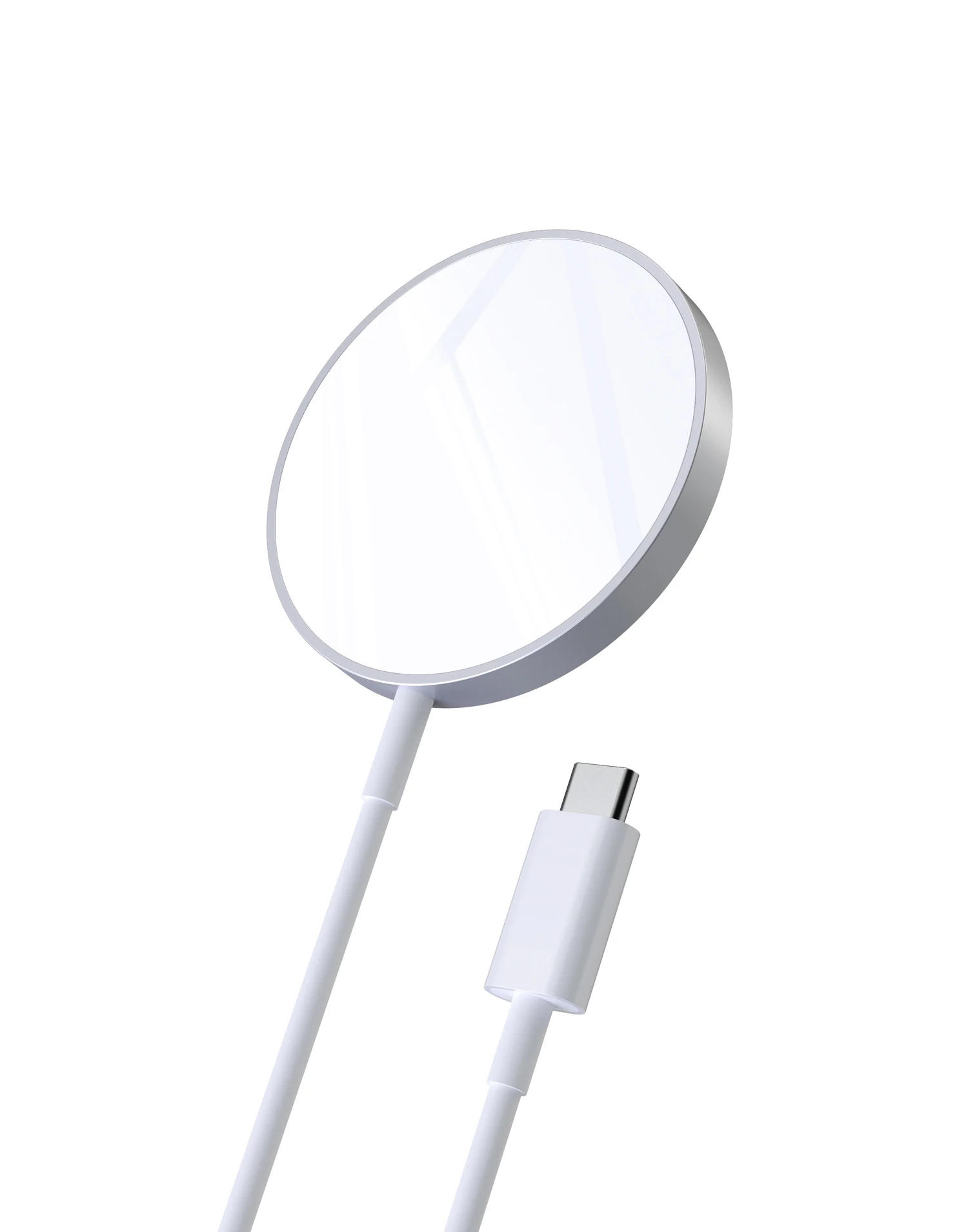

2020 popular Hot Sale 15W magnetic Wireless Portable Fast Charging Charger, White
