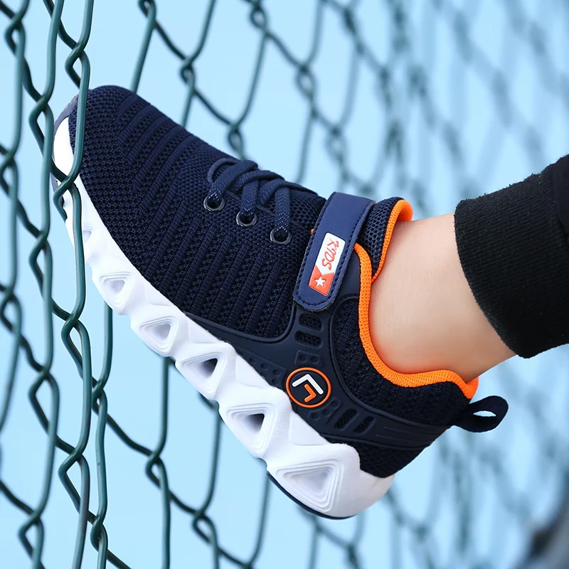 

2021 new design mesh boys shoes children's sports shoes outdoor breathable casual shoes for kids
