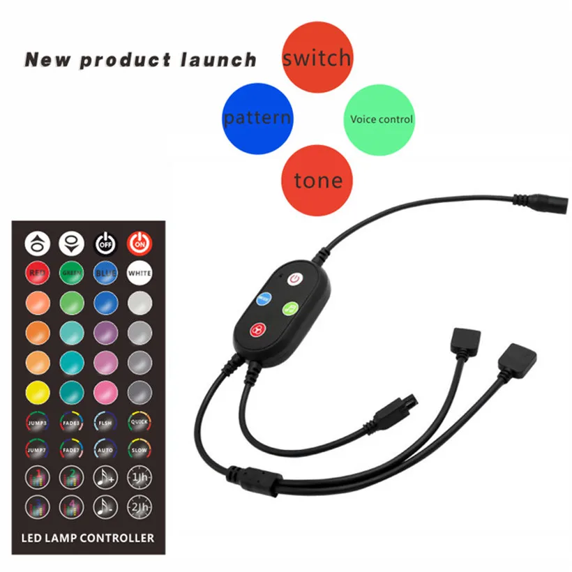 40-Key Black Shell Bluetooth 5050 Rgb Rgbw Smart Led Flexible Strip Light Roll Works With Alexa