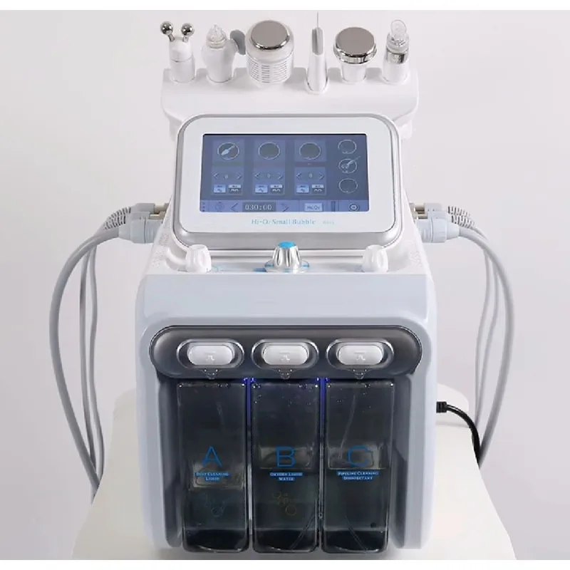 

Hydrogen Oxygen Hydra Skin Peel Facial Equipment H2o2 Small Bubble Beauty Machine, White or customozied