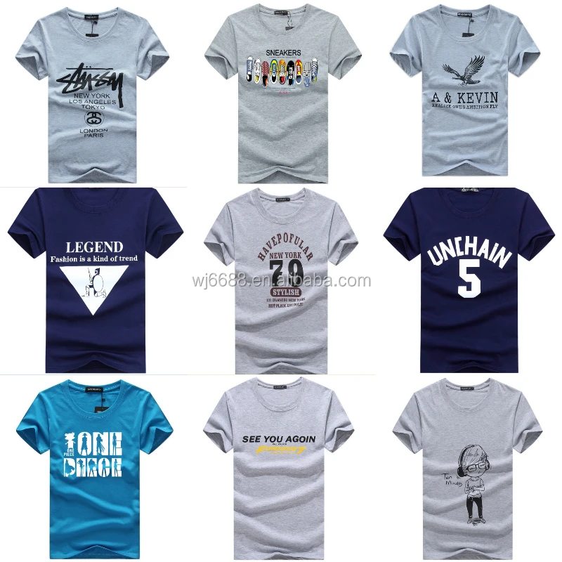 

Wholesale Multiple pattern customization new stylish t-shirts for men