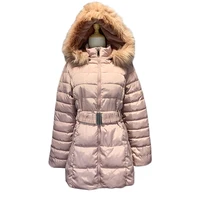 

New-style Winter Zip long Jacket Outwear Waterproof Women's Puffer with fur hoodie