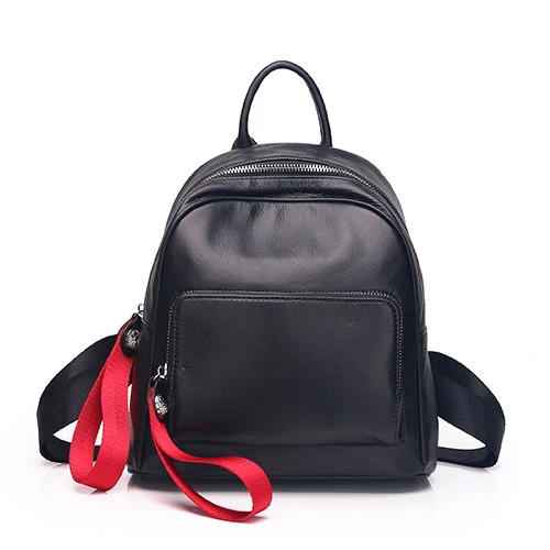 

2022 New arrived fashion design backpack genuine leather backpack for women, More colors are available