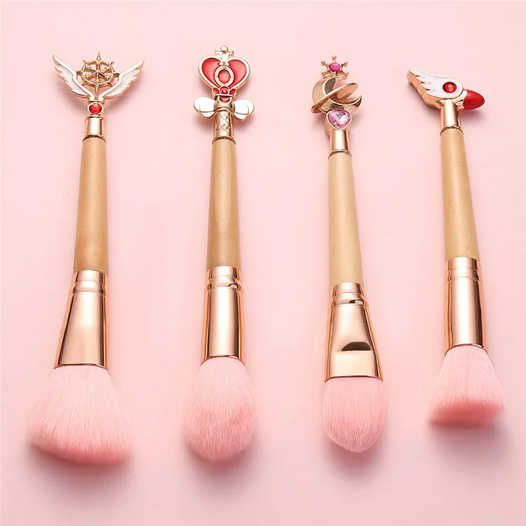 

Handle Powder Brushes Single Brush Bamboo Sailor Moon / Cardcaptor Sakura for Girls Gift Makeup Brush Set Daily Makeup Gift Box