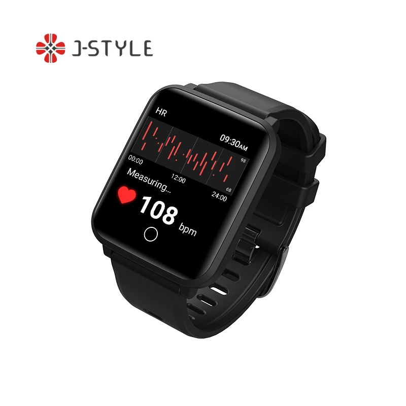 

J-Style J2116 Waterproof IP67 Heart Rate HRV Stree Blood Pressure Sleep Monitor CE RoHS Custom Smart Watch Smartwatch