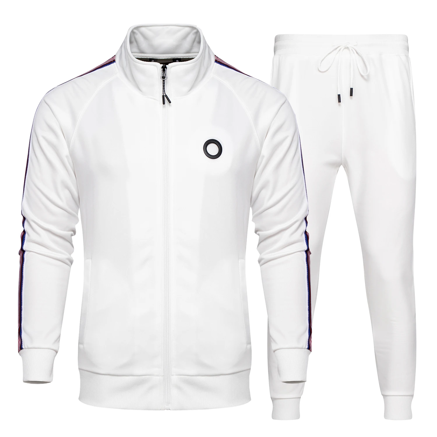 

2020 men tracksuit Full Zip Running Jogging Athletic Sports Jacket and Pants Set tracksuits for men custom logo