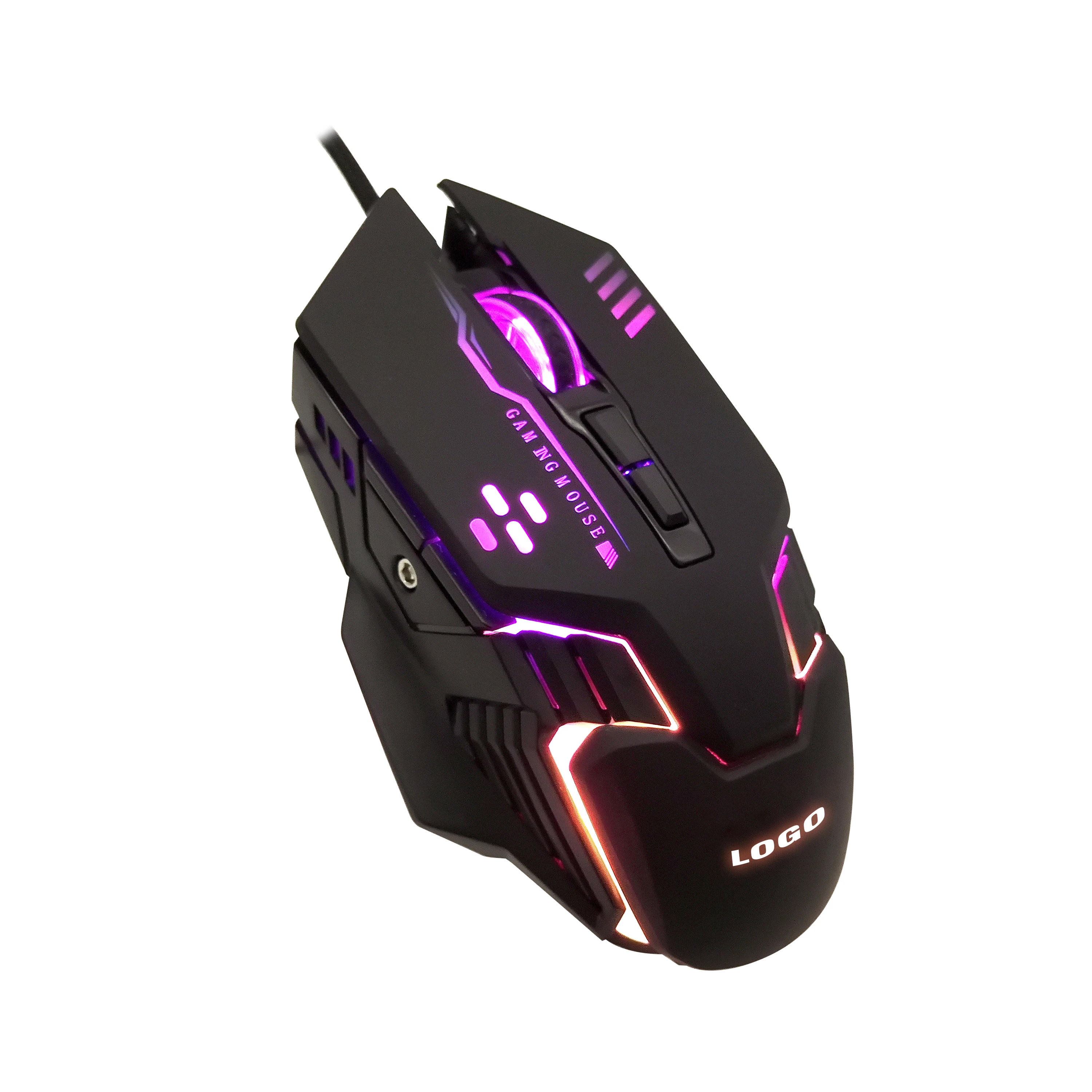 

Wholesale 7D Laser Gaming Mouse Custom Logo Ergonomic RGB Light PC Wired Computer Mouse