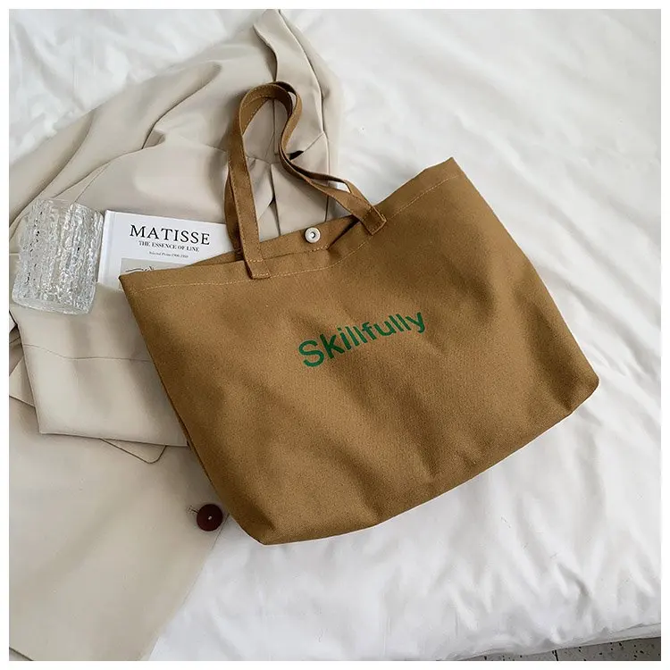 

Custom logo women lady eco friendly portable canvas shopping bag, Any color are available