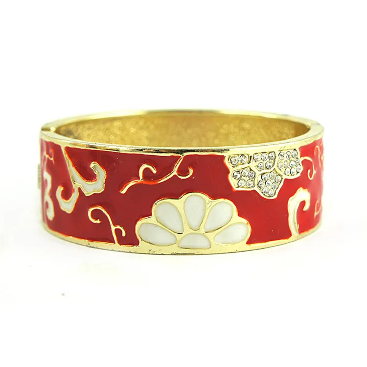 

WIIPU Chinese style rough diamond-studded high-end alloy boutique ladies bracelet open bracelet jewelry